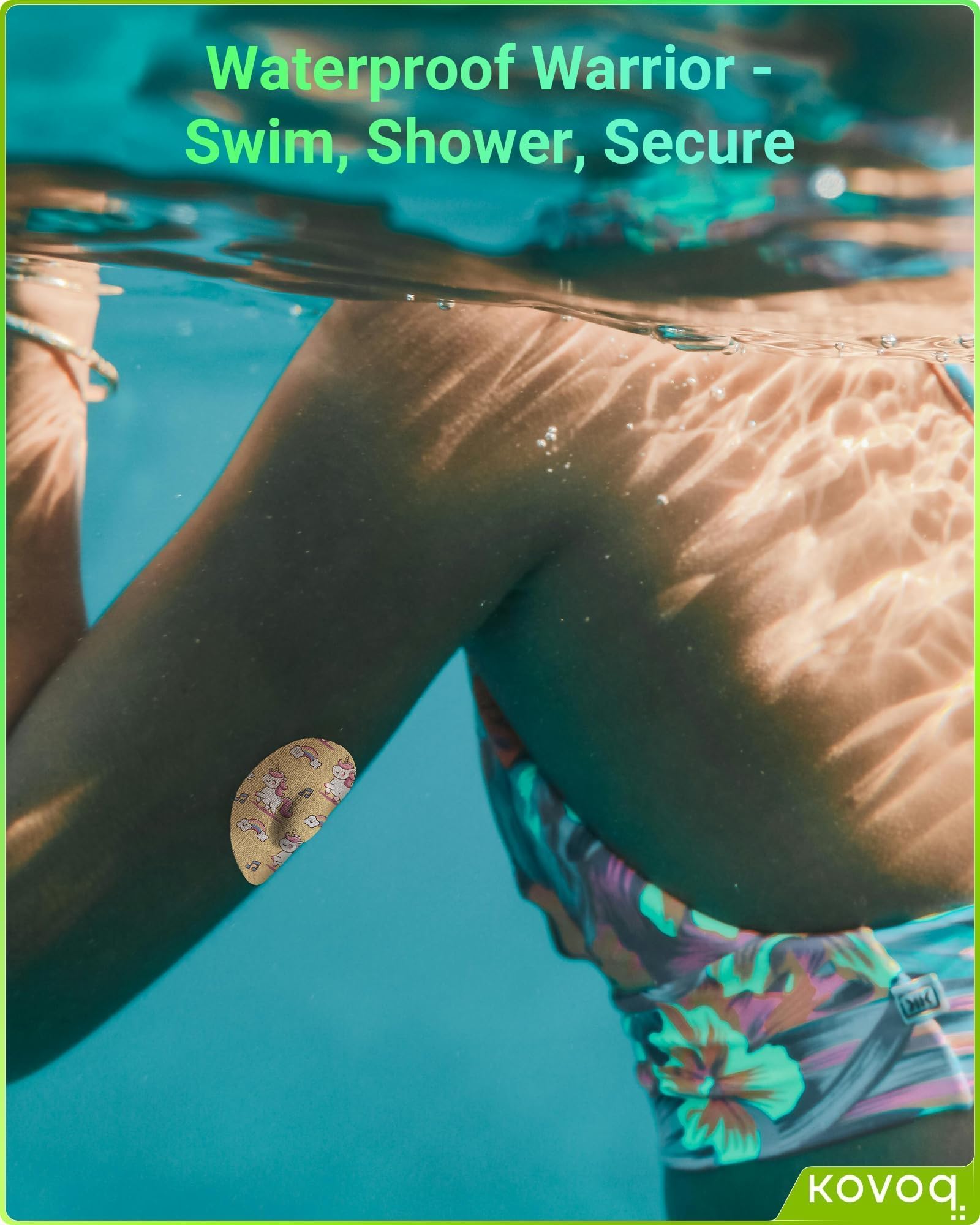 KOVOQ GlowArmor heart cover provides friendly glow for easier checks after gym or play.
