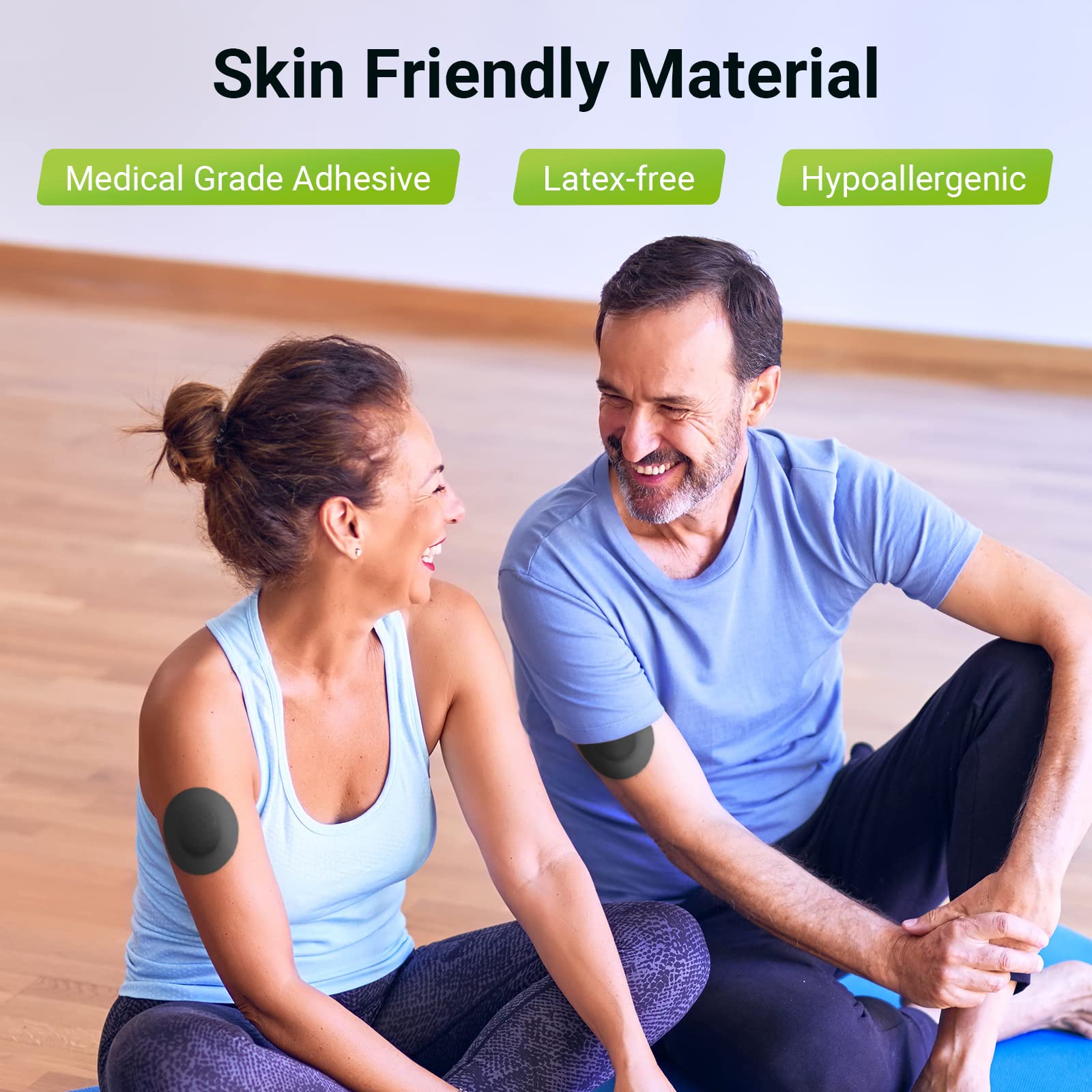 Compact 2.4-inch diameter keeps coverage discreet on the arm.