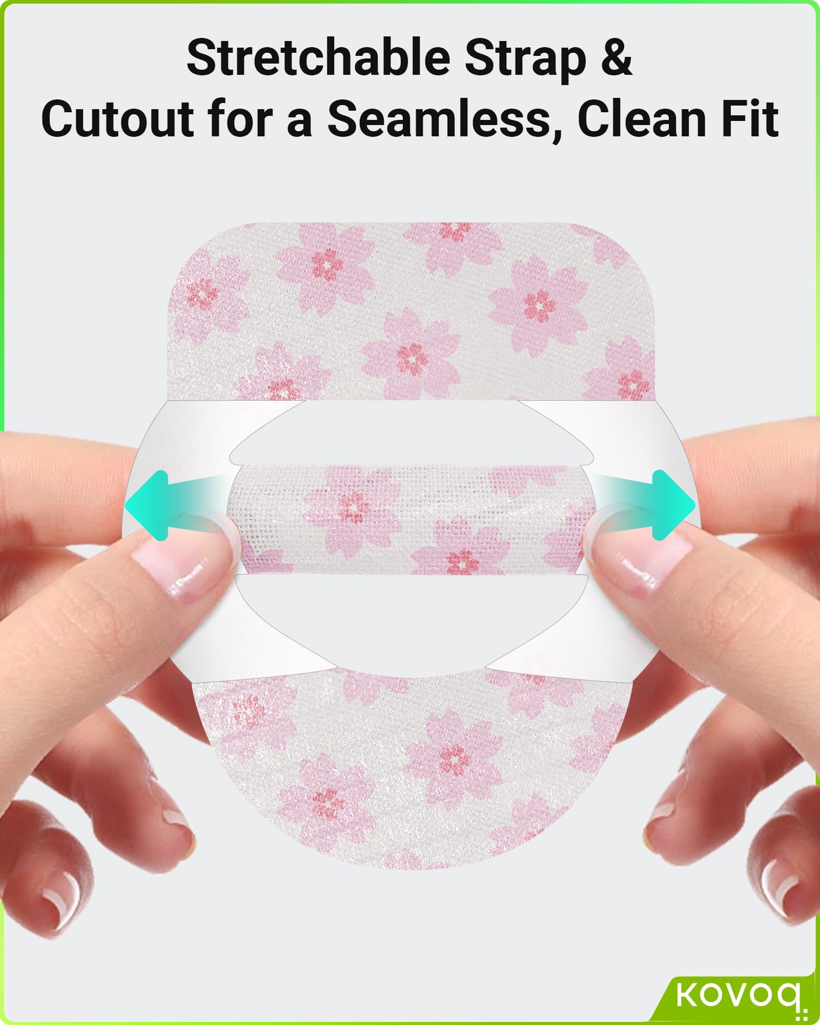 KOVOQ Omnipod 5 overpatches flower-waterproof adhesive withstands moisture during showers.