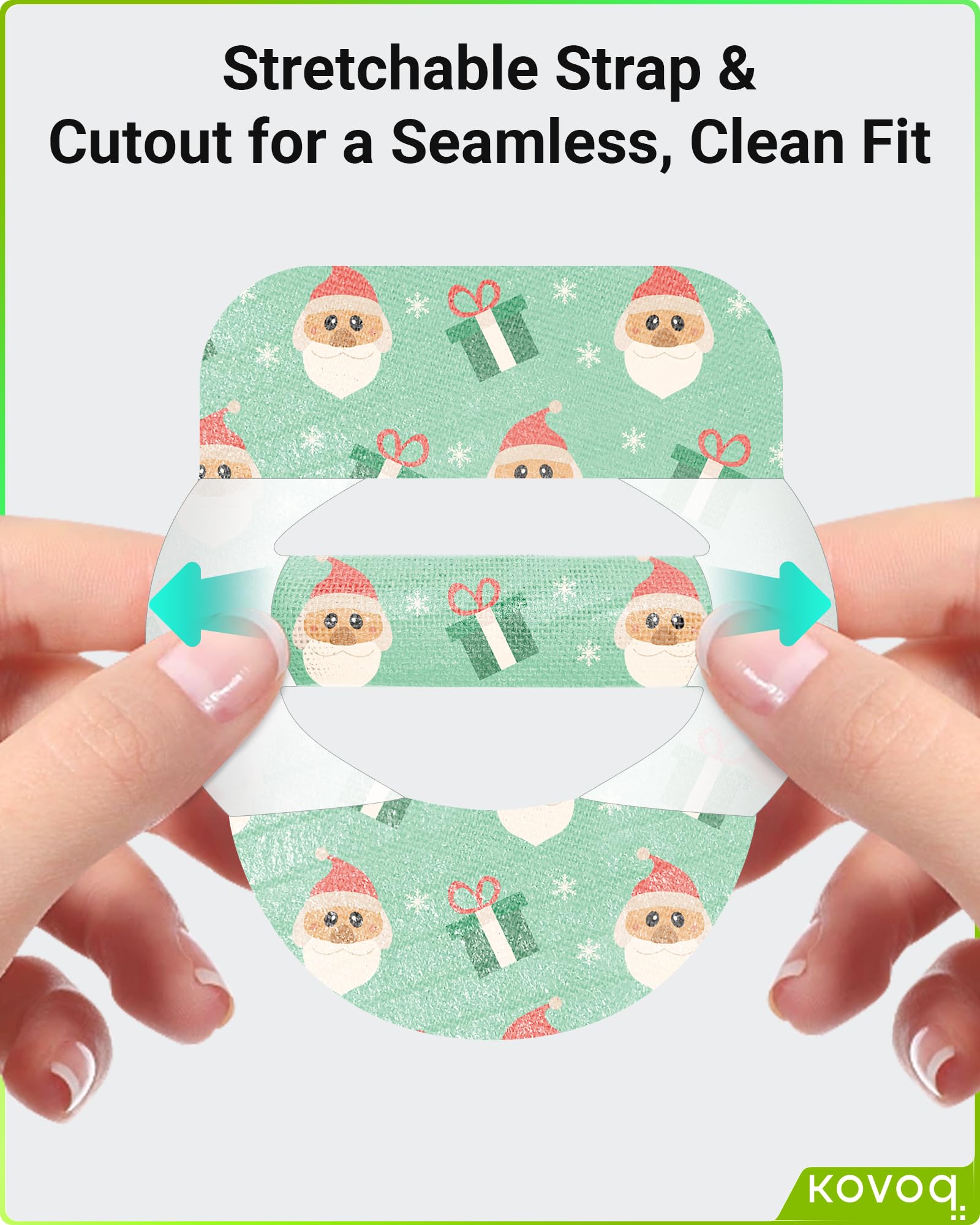 KOVOQ Omnipod 5 Overpatches split backing for easy alignment