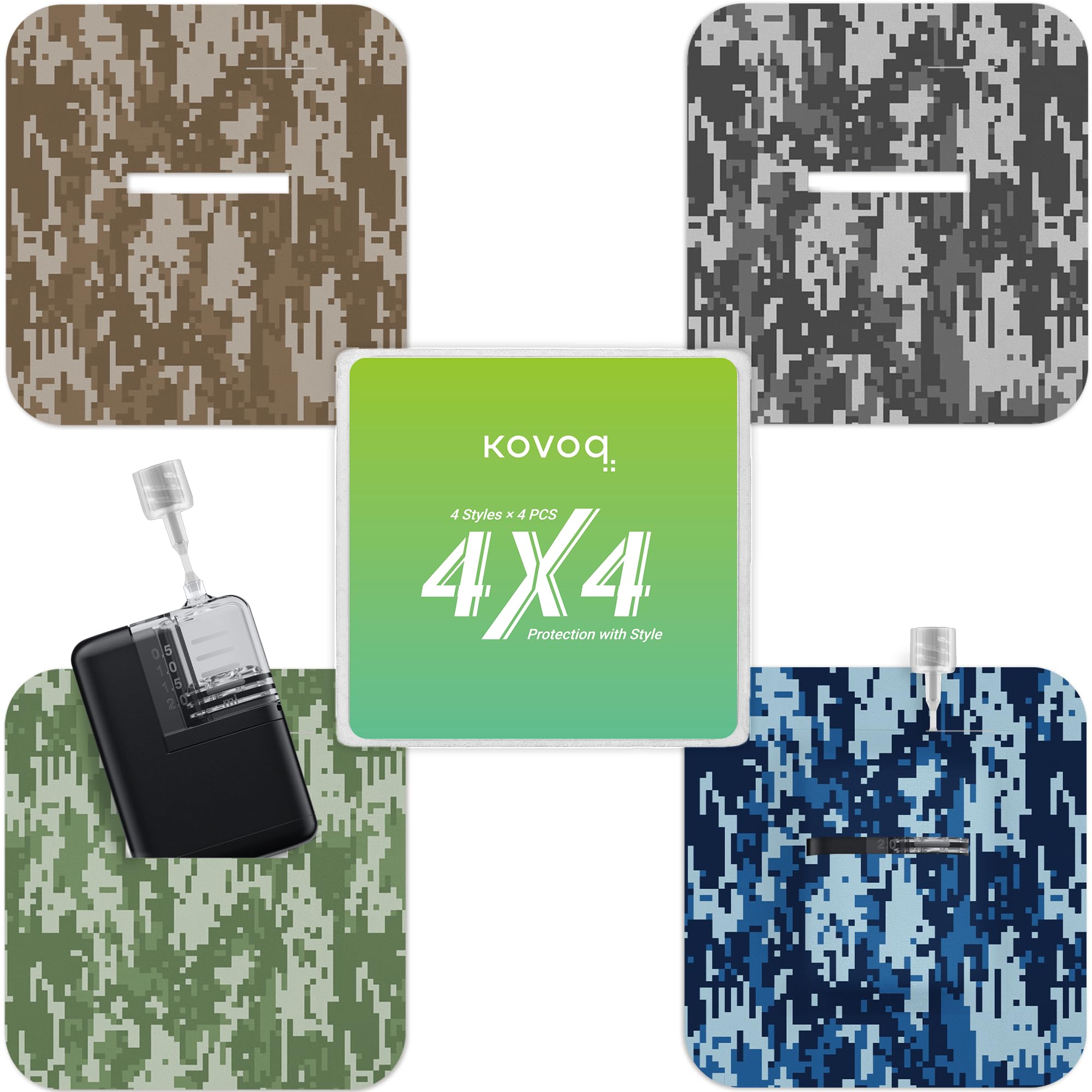 KOVOQ Tandem Mobi adhesive sleeve with camouflage pocket for secure wear