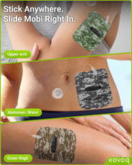 KOVOQ adhesive sleeve waterproof pocket for shower-safe pump protection