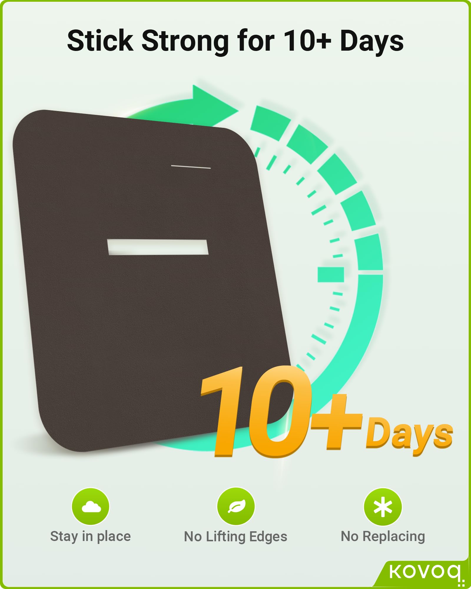 KOVOQ Tandem Mobi sleeve with split backing for clean alignment