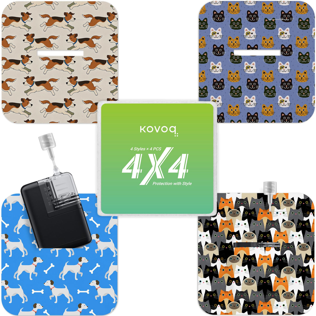 KOVOQ Tandem Mobi adhesive sleeve creates a secure skin pocket for the insulin pump.