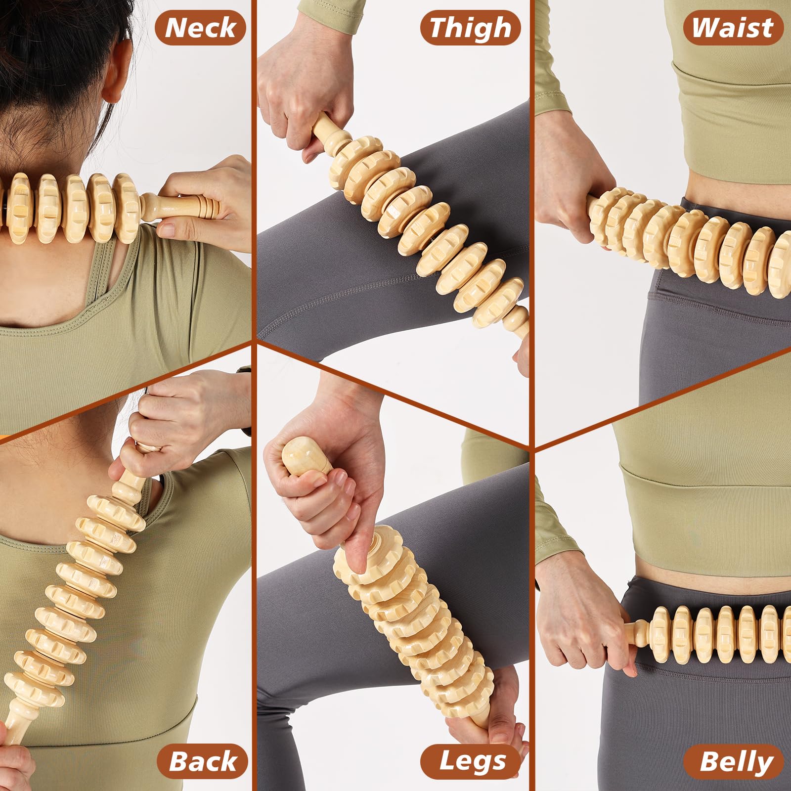 KQXTOKTY wood gua sha board for neck and back relief.