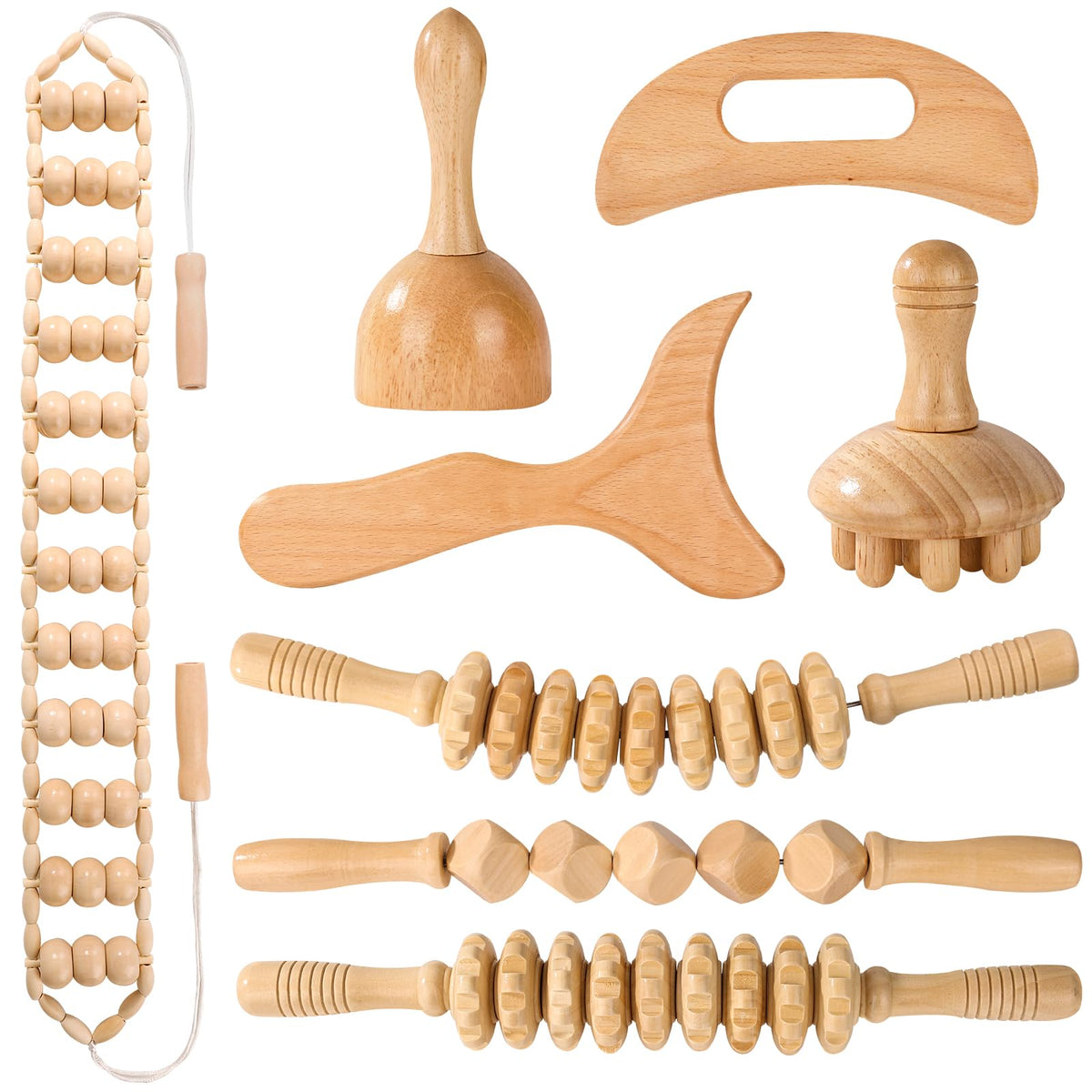 KQXTOKTY wood therapy cup for targeted massage and relaxation at home.