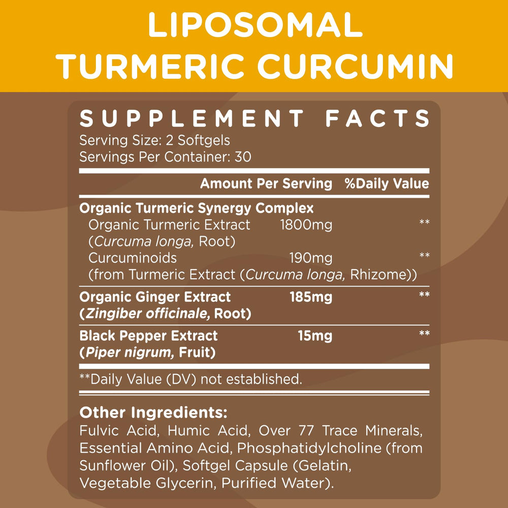 Kraftvoll liposomal turmeric curcumin softgels pack highlights convenient daily dose