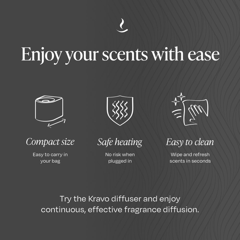 Kravo original white diffuser, easy-to-clean porcelain dish for daily use.