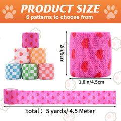 Kreyfer Vet Wrap bulk six-roll pack for home first aid readiness
