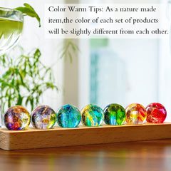 KRISININE crystal spheres on stand create a luminous decorative focal point