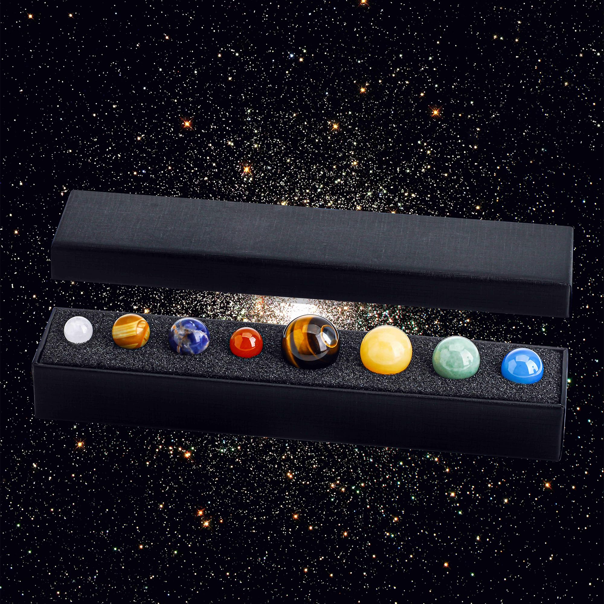 KRISININE Saturn ball with rings adds elegance and curiosity to office or shelf.