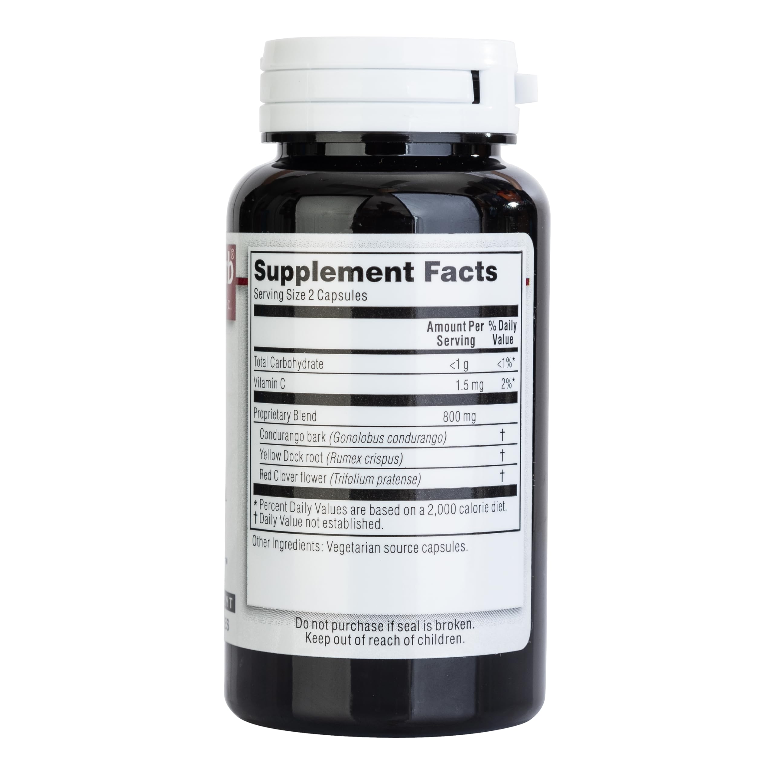 Kroeger Herb Candida Formula 1 herbal blend closeup reveals natural ingredients.