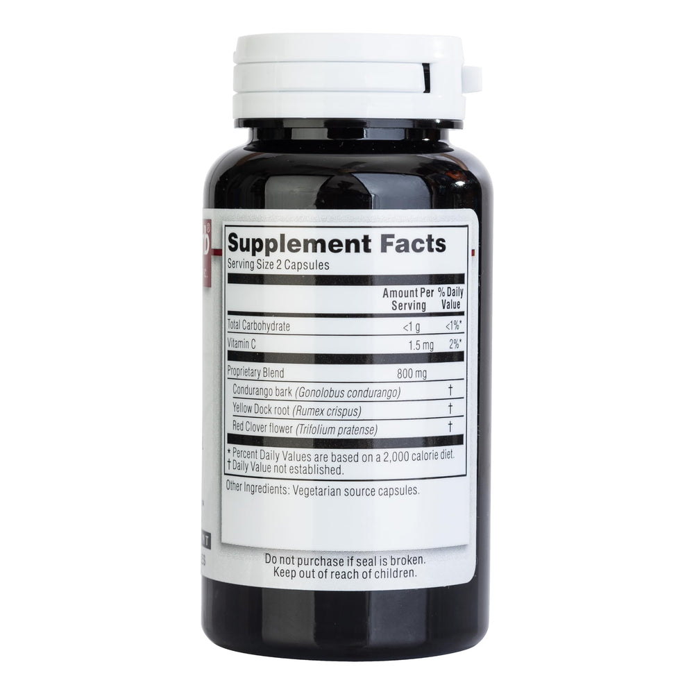 Kroeger Herb Candida Formula 1 herbal blend closeup reveals natural ingredients.