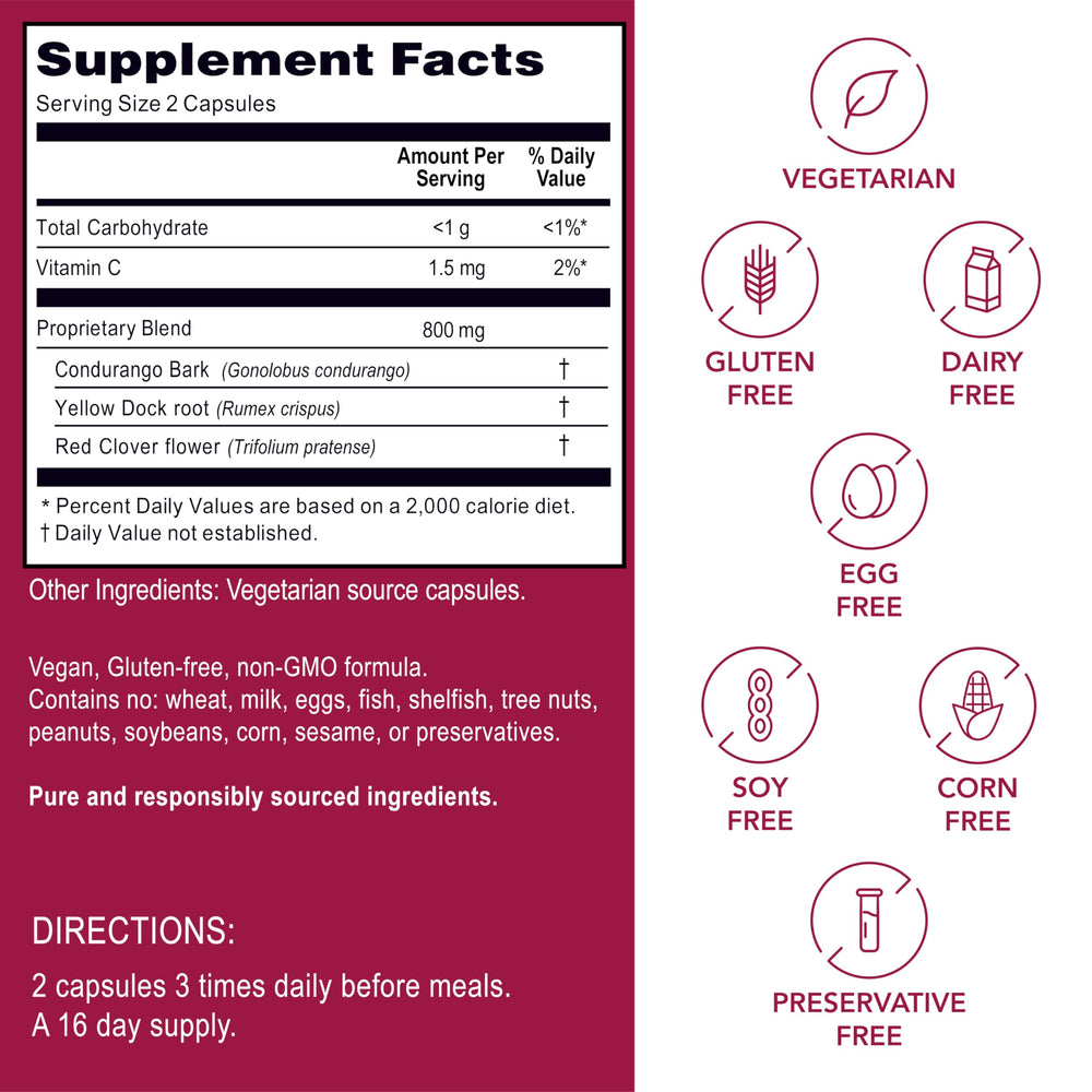 Kroeger Herb Candida Formula 1 label closeup signals soy free dairy free composition.