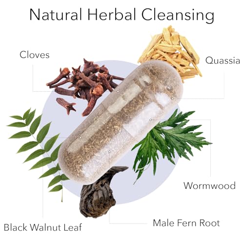 Kroeger Wormwood Capsules closeup emphasizes non-GMO capsules for clean daily supplementation.