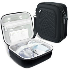 Krypthos carrying case with protective design guards nebulizers during travel