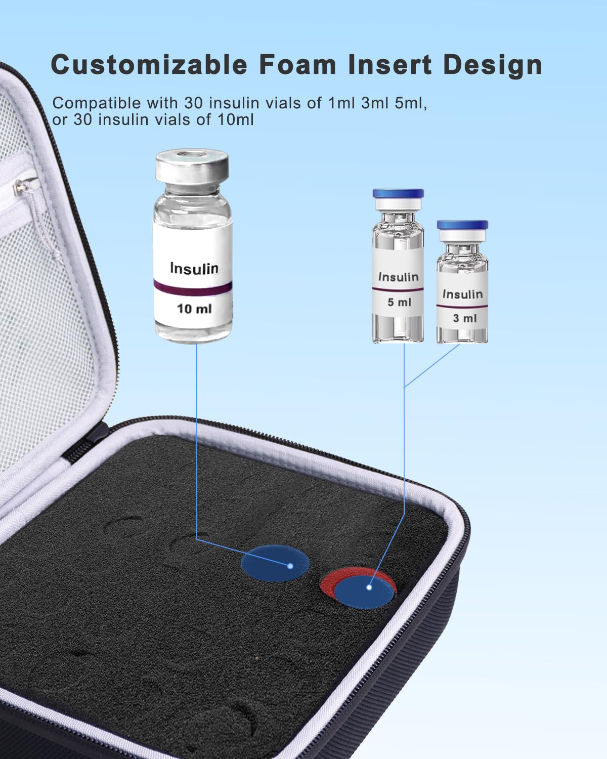 Krypthos compact fridge-friendly case fits most refrigeration shelves for easy access.
