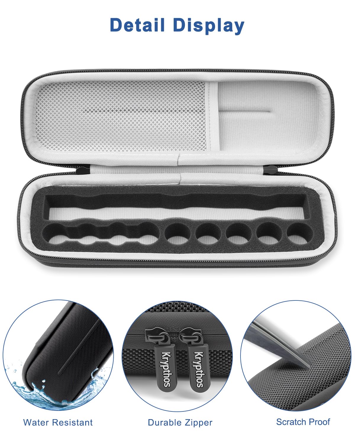 Krypthos compact size fits in purse, bag, or carry-on.