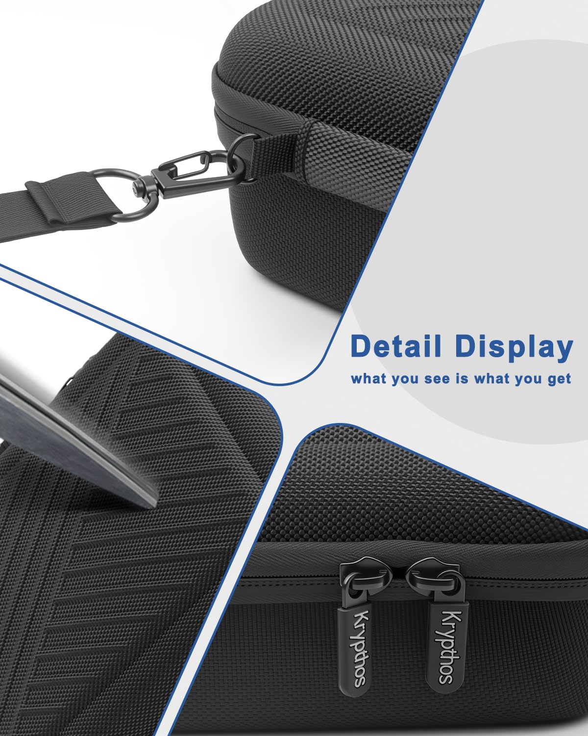 Krypthos travel case on a shelf ready for daily use
