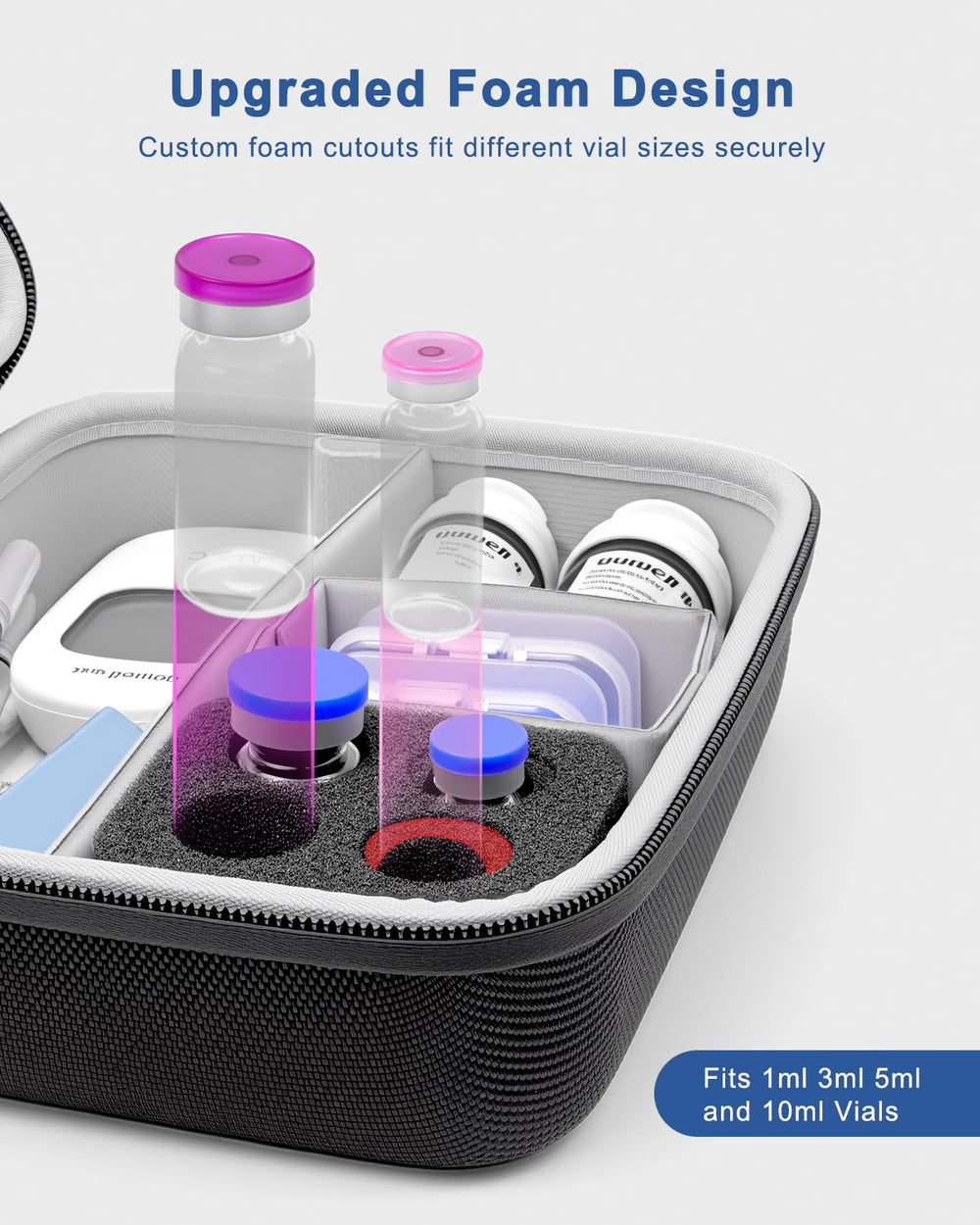 Krypthos travel case with detachable lanyard for easy carrying