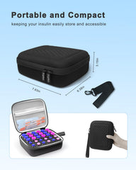 Krypthos interior foam cushions insulin vials against bumps and shocks