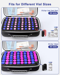 Krypthos insulin vial organizer in durable Oxford fabric for reliable home storage.