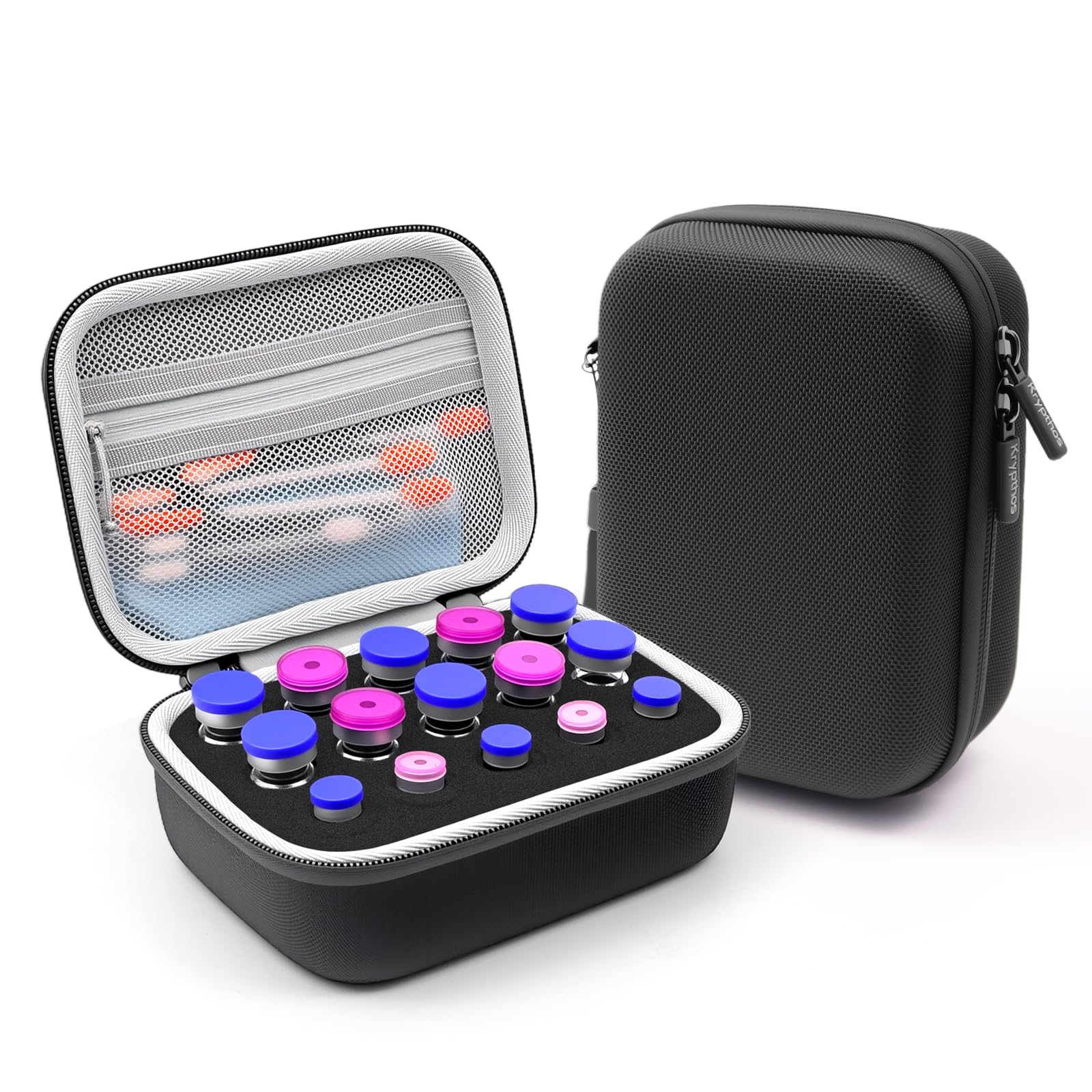 Krypthos insulin vial protector case outer view showcases durable storage