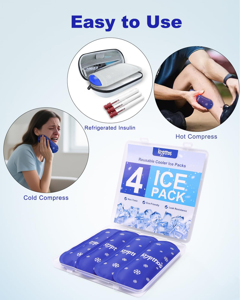 Krypthos refrigeration tip: pre-chill packs for six to eight hours before use.