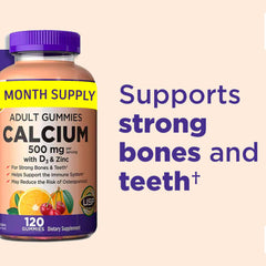 KS Calcium bottle with USP badge indicating verified purity and potency.