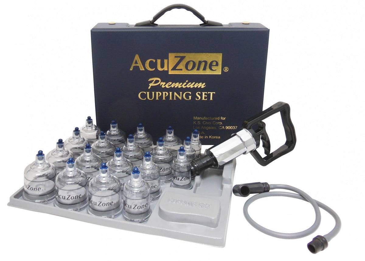 KS Premium Quality Cupping Set with 19 cups for professional sessions.