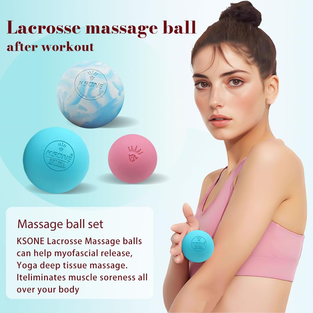 Bola lacrosse suave de KSONE para tensión muscular suave