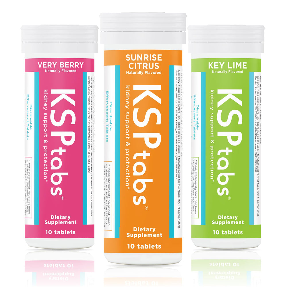 KSPtabs Trial Pack Berry packet for hydration and kidney health support.