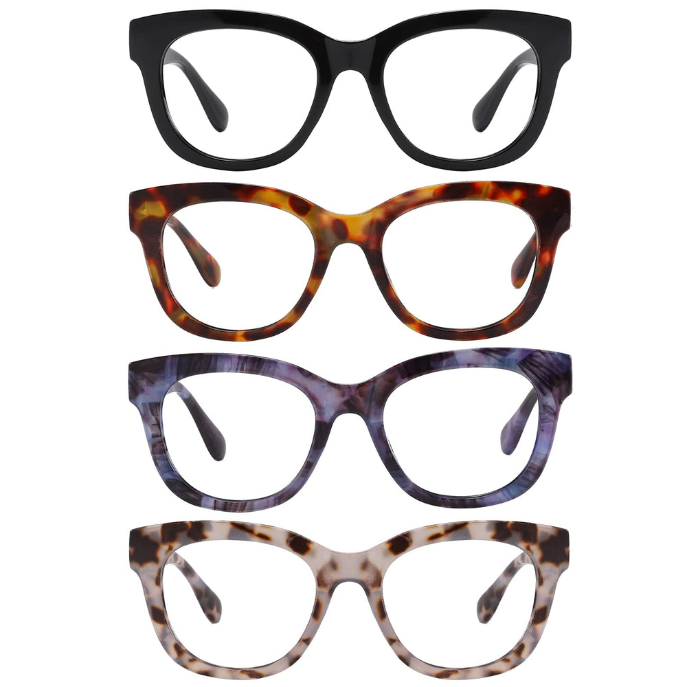 KSSESSE oval frame reading glasses for comfortable all day wear