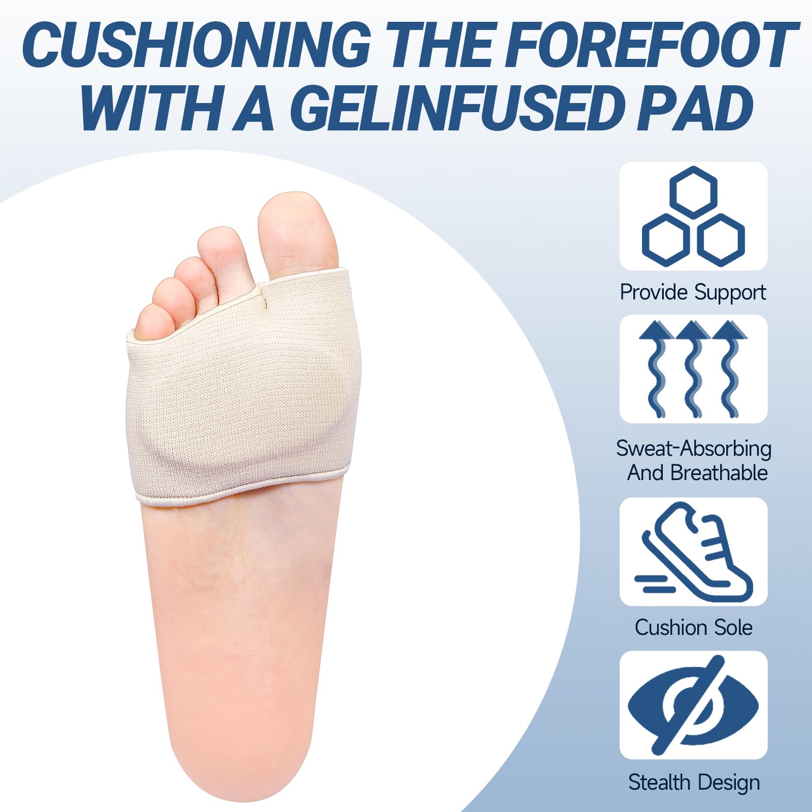 KTSAY gel pad close-up showing soft cushioning for lasting comfort.