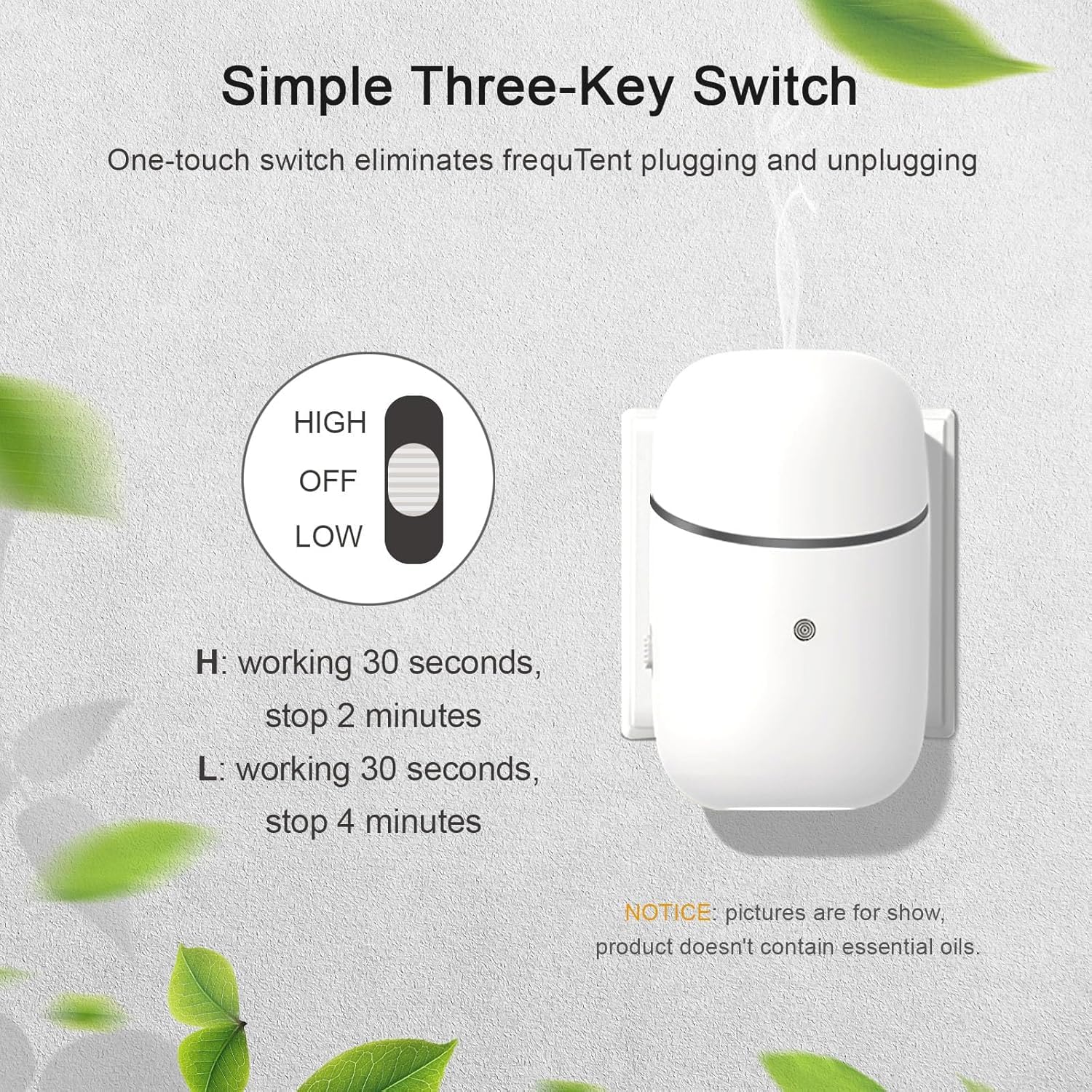 Kuandawei nebulizer diffuser no-water delivers direct nano mist for quick aroma.