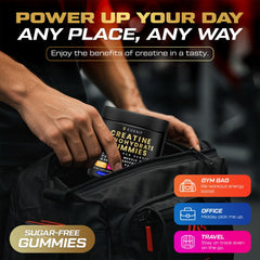Portable bottle of Kukaly gummies for on-the-go recovery after workouts.