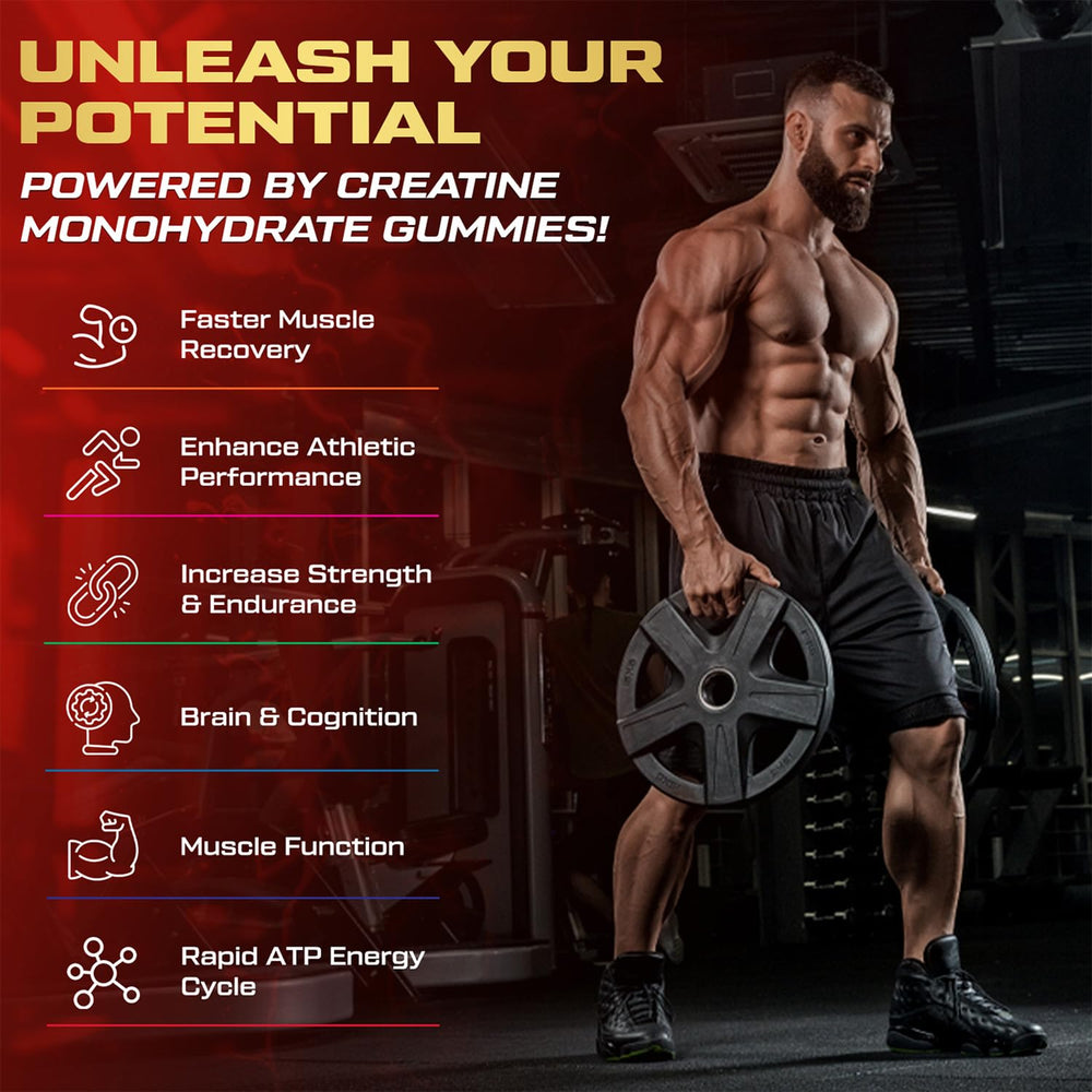 Sugar-free Kukaly Creatine Gummies suitable for vegan athletes.