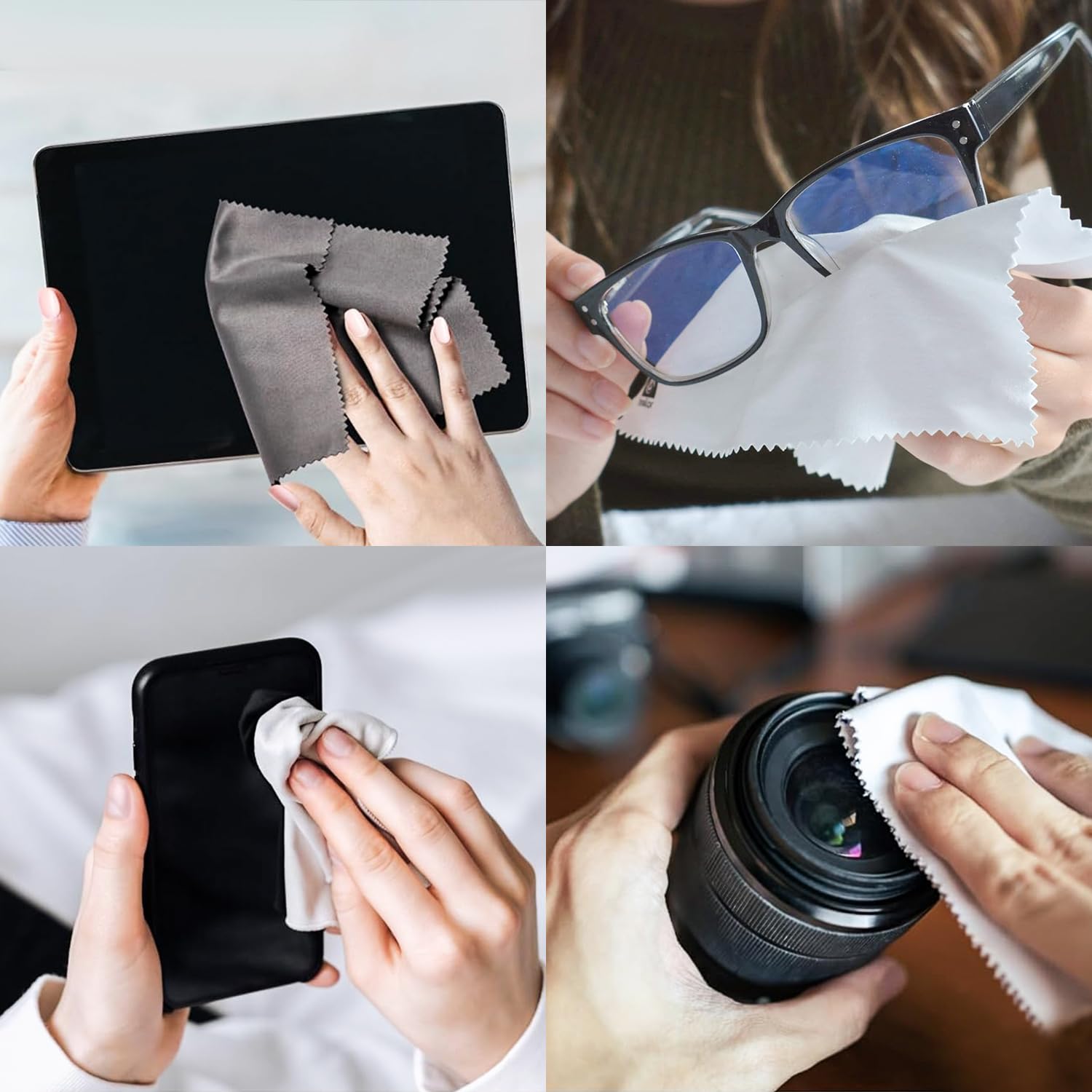 Kukifun smartphone screen cloth helps wipe oils from touchscreens safely.
