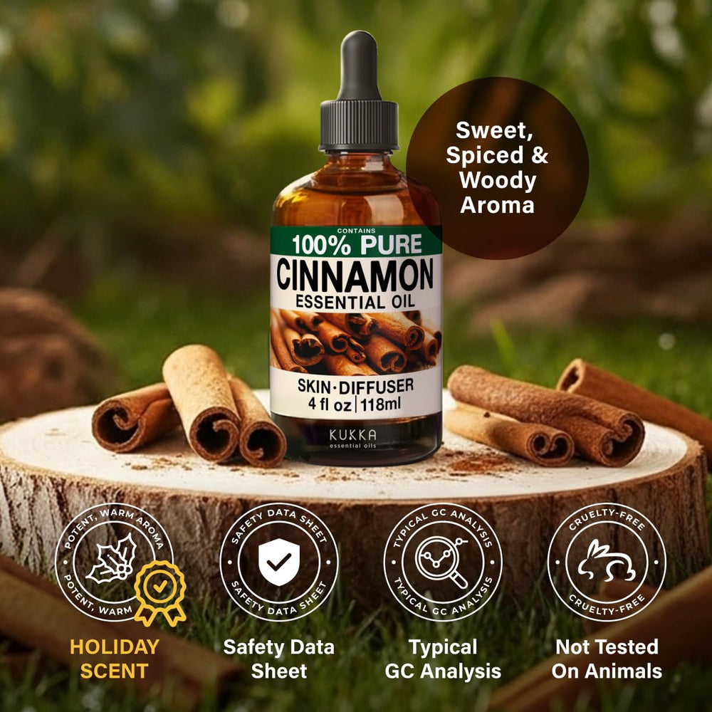 KUKKA Cinnamon Oils scent pairing with clary sage or rosemary.