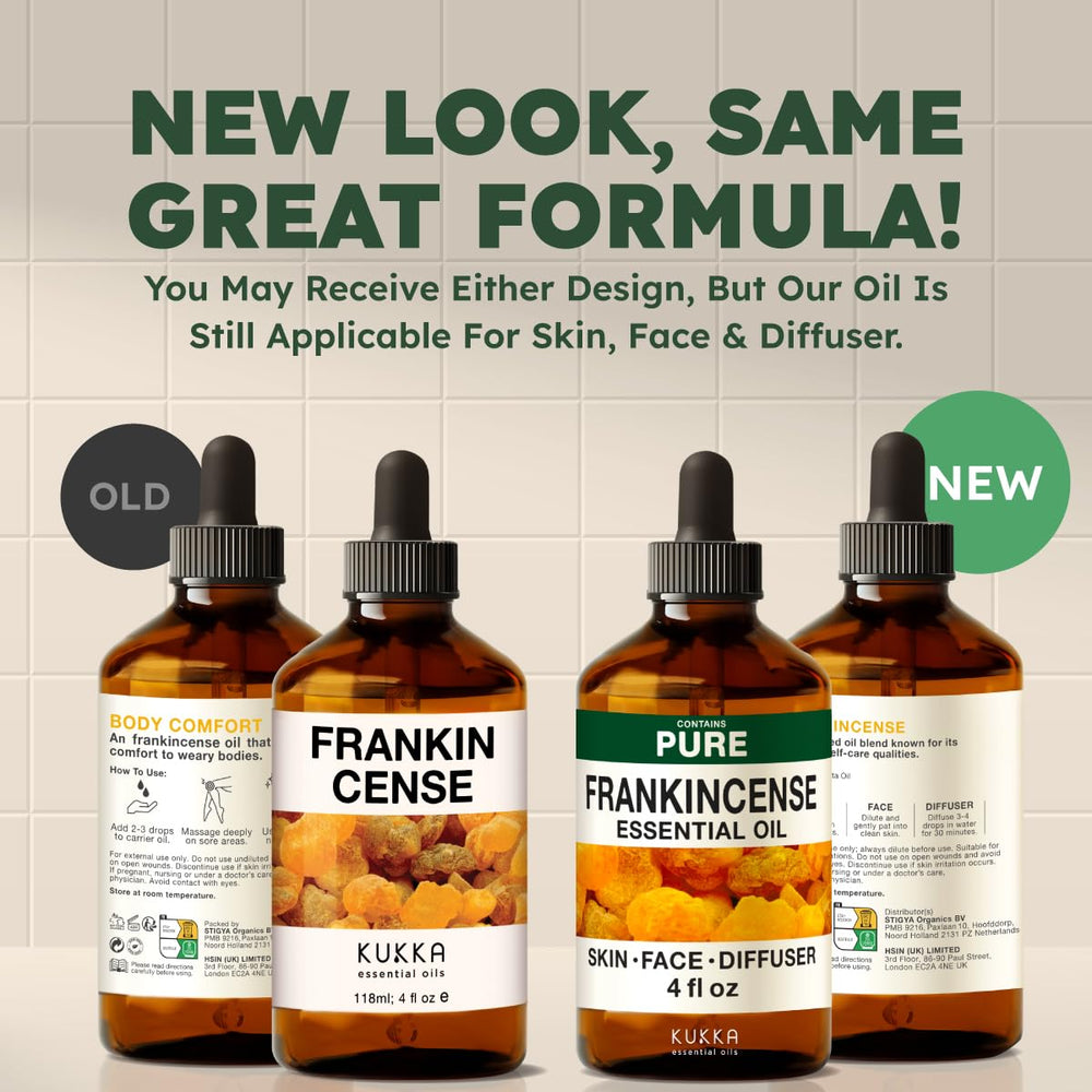 KUKKA Frankincense packaging variants ensure product freshness.