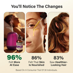 KUKKA Lavender oil for hair care, used with carrier oil.