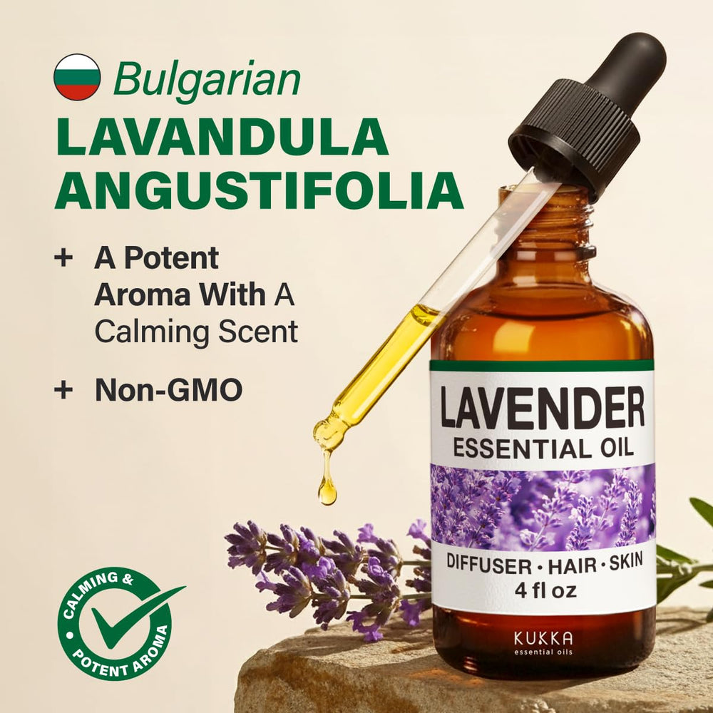 KUKKA Lavender oil on skin provides gentle hydration and a soft look.