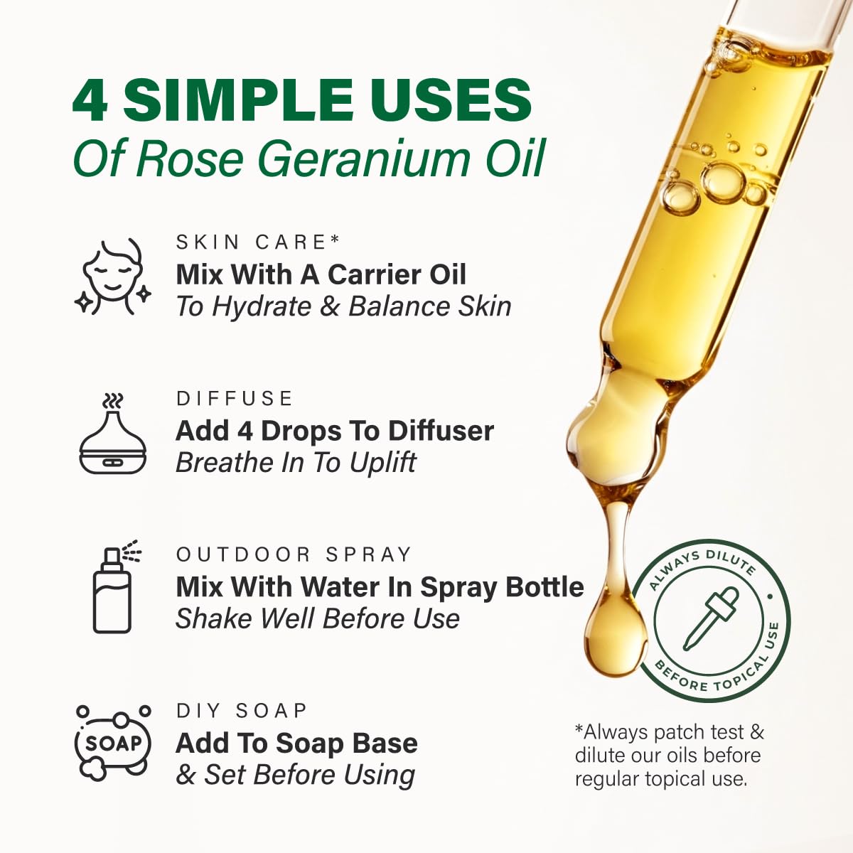KUKKA Rose Geranium Oil blending with lavender or rosemary for custom scents.