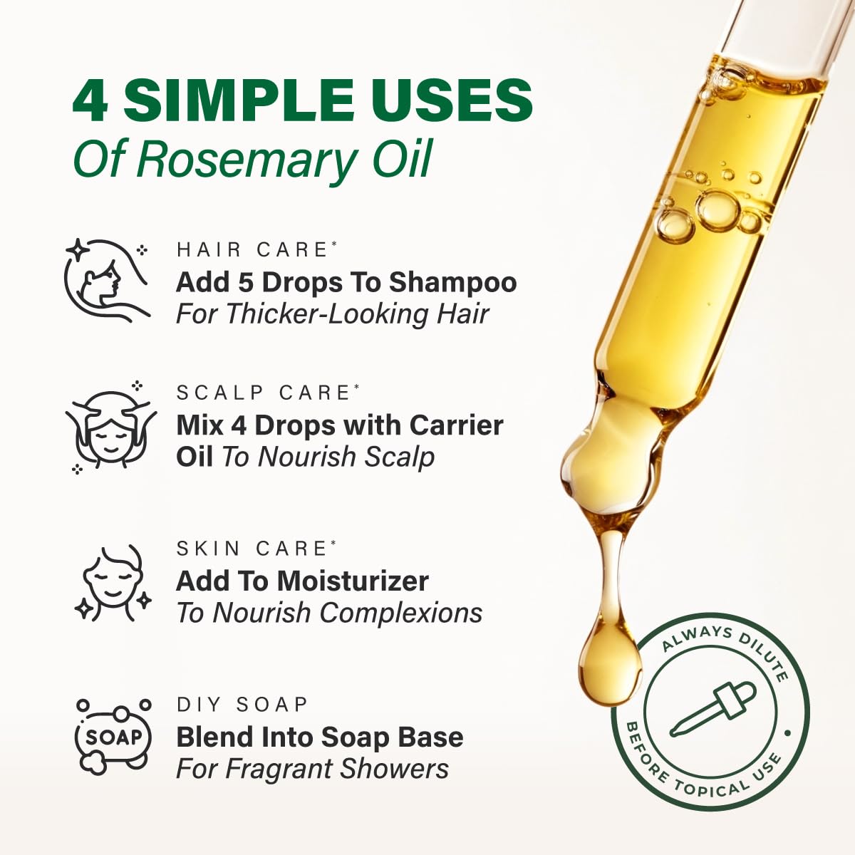 KUKKA Rosemary oil beside hair care routine for fuller look.