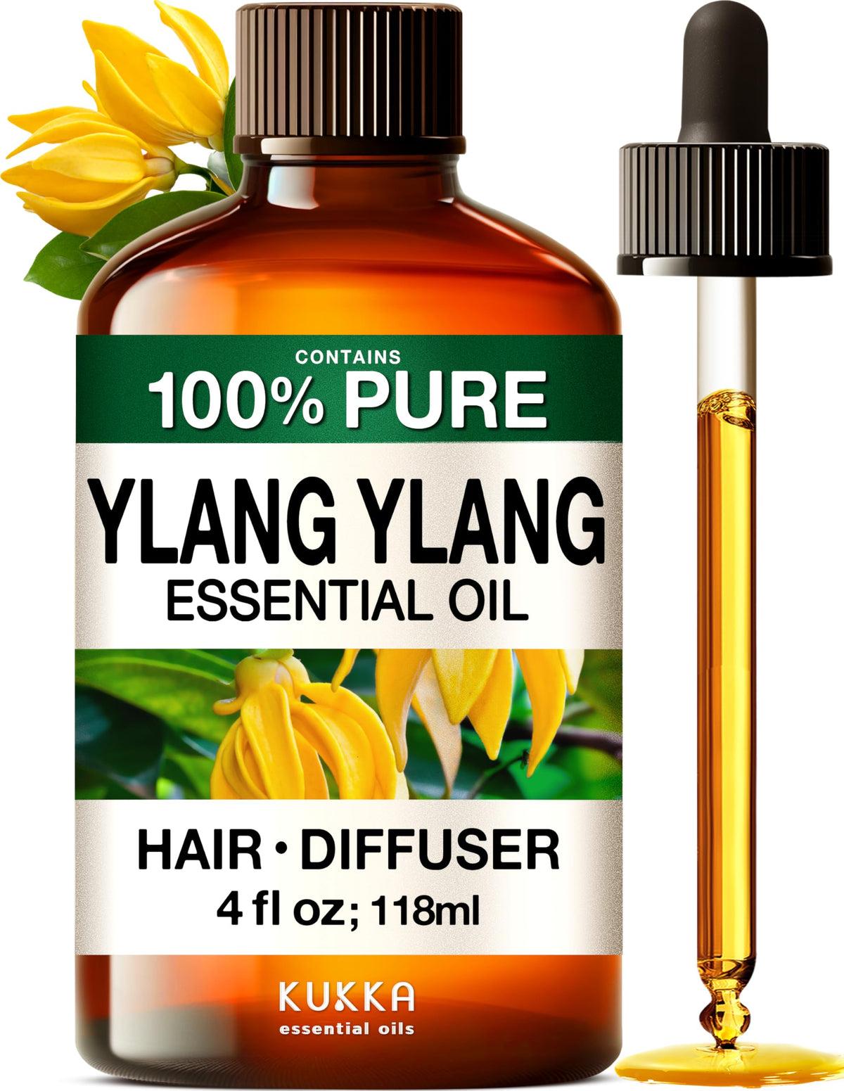 KUKKA Ylang-Ylang diffuser oil image showing calming floral aroma for relaxation.