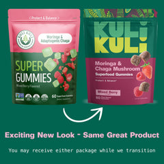 Kuli Kuli Gummies green-apple flavor close-up emphasizing fresh taste.