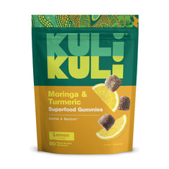 Kuli Kuli Super Energy Gummies bottle for daily energy and focus