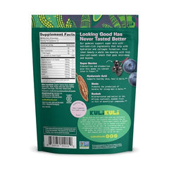 Close-up of Kuli Kuli Super Gummies texture for skin health support.