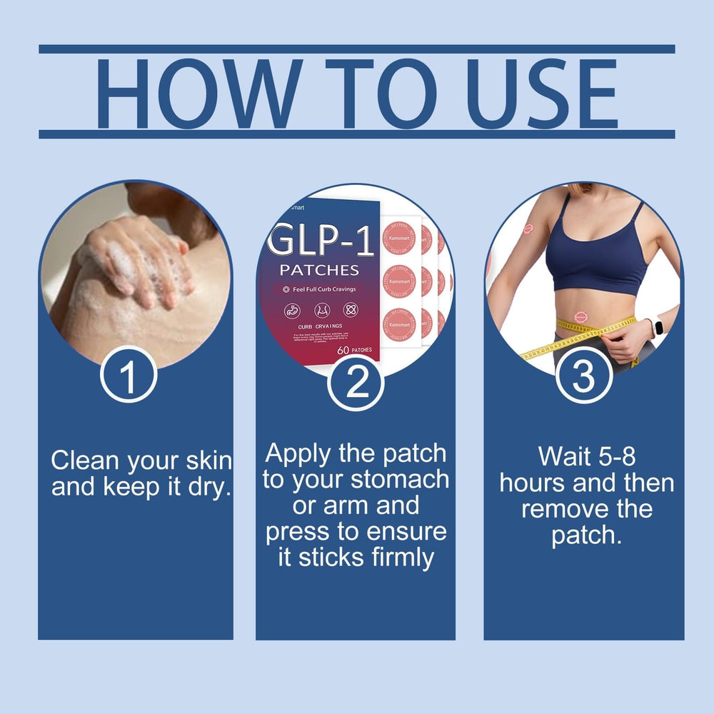 kumamart GLP-1 patch removal demonstrated with oil for a smooth finish