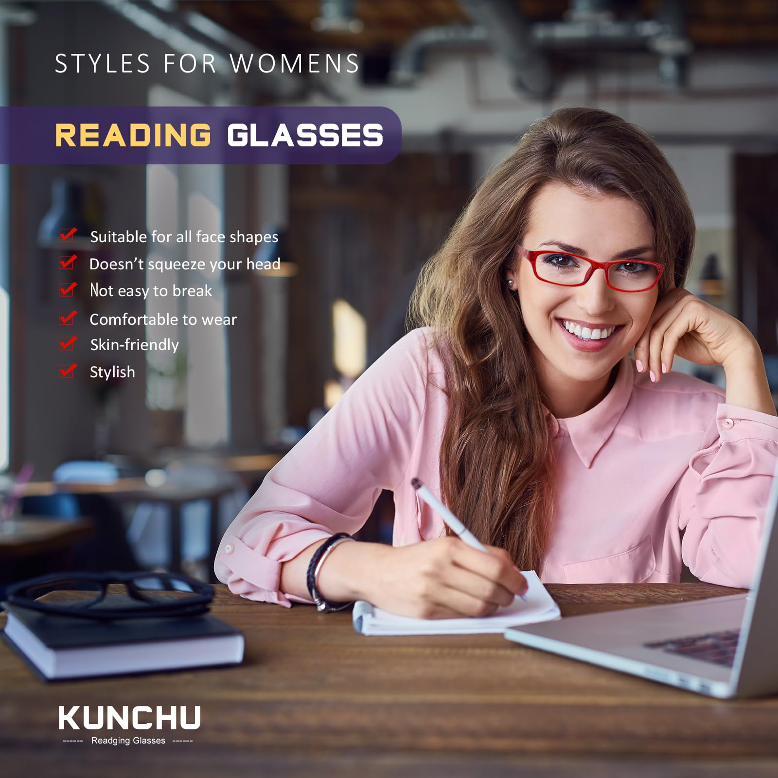 Kunchu anti-glare UV eyewear protects eyes from glare and sun.